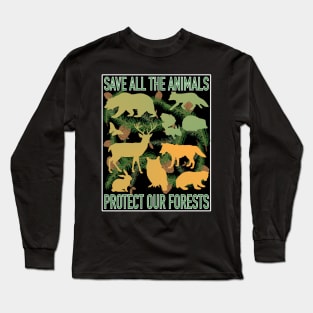 California Wildlife Agencies Protection and Defense of Wildlife and Habitat Long Sleeve T-Shirt